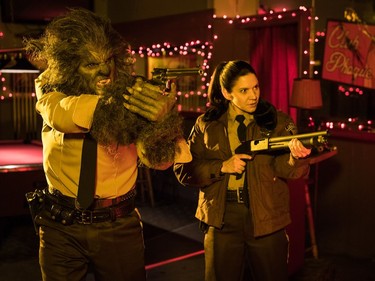 Leo Fafard and Amy Matysio star in Another WolfCop.