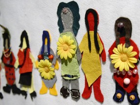 The Faceless Doll Project was unveiled at the Royal Saskatchewan Museum in Regina June 18, 2014. The project is a visual representation of missing and murdered Aboriginal and non-aboriginal women and girls.
