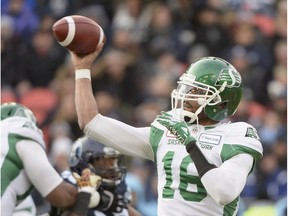 Quarterback Brandon Bridge is among the Riders' 22 pending free agents.