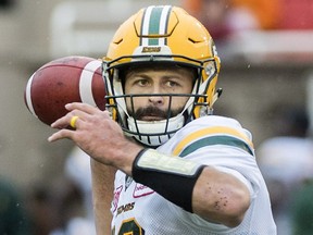 Mike Reilly and the Edmonton Eskimos will oppose the host Saskatchewan Roughriders on Saturday.