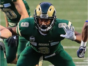 University of Regina Rams linebacker Nick Cross is the Canada West rookie of the year.