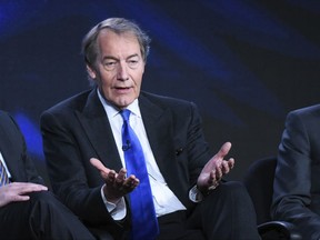 FILE - In this Tuesday, Jan. 12, 2016, file photo, Charlie Rose participates in the "CBS This Morning" panel at the CBS 2016 Winter TCA in Pasadena, Calif. The Washington Post says eight women have accused television host Charlie Rose of multiple unwanted sexual advances and inappropriate behavior. CBS News suspended Charlie Rose and PBS is to halt production and distribution of a show following the sexual harassment report. (Photo by Richard Shotwell/Invision/AP, File)