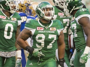 The Riders value the versatility of defensive lineman Eddie Steele.