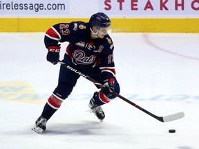 Sam Steel is moving up the Regina Pats' all-time scoring list.