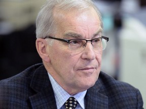 Joe Repetski during a council meeting at the Rural Municipality of Sherwood office, 1840 Cornwall Street in Regina, on February 11, 2015. Repetski was a councillor at the time.