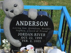 Jordan River Anderson's grave. Jordan's death inspired Jordan's Principle.