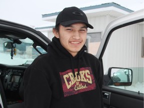 Lyman Fern, 15, is grateful to be alive after a plane he was in crashed with 25 people aboard on Wednesday evening. The 15-year-old said the flight started out like a normal trip, but shortly after take off, he says the plane started to rock back and forth. (Morgan Modjeski/The Saskatoon StarPhoenix)