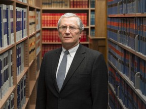 Saskatchewan Chief Justice Robert Richards in the library at the Saskatchewan Court of Appeal in Regina.