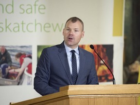 Environment Minister Dustin Duncan releases the province's new made-in-Saskatchewan climate change plan.