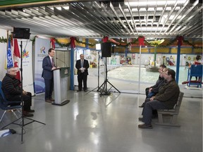 On Monday in Regina, Mayor Michael Fougere and Wascana MP Ralph Goodale were on hand to discuss improvements at a number of city recreational facilities as part of the shared funding arrangement under the Government of Canada 150 Community Infrastructure Program Grant Funding, through Western Economic Diversification Canada. The North West Leisure Centre was one of many upgraded facilities in the city.