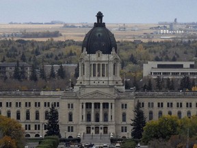 The Saskatchewan legislature building.