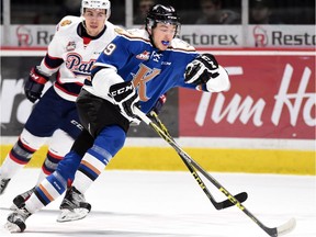Former Kootenay Ice forward Jared Legien, shown in this file photo, was acquired by the Regina Pats on Wednesday. The Pilot Butte product was the ninth overall pick in the 2013 WHL bantam draft.