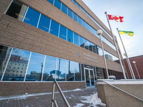 Saskatchewan Provincial Court on a winter day.