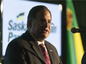 Rob Clarke during the Saskatchewan Party leadership debate held at the DoubleTree.