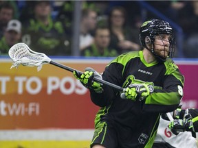 Ben McIntosh, shown in this file photo, registered 10 points for the Saskatchewan Rush on Saturday.