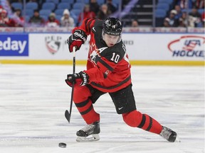 The Moose Jaw Warriors paid a heavy price to add defenceman Kale Clague, who is shown with Canada's world junior team.