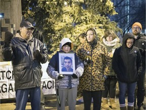 The Sask. Coalition Against Racism hosted a candlelight solidarity vigil at city hall in support of the family Colten Boushie, who was killed on a rural property on Aug. 16, 2016.
