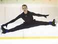 Tristan Taylor was flying high during a recent figure skating practice following a strong performance at the Canadian championships.