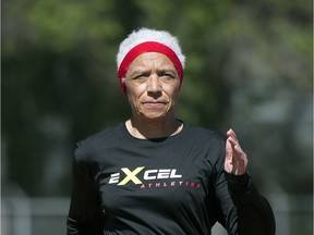 Regina's Carol LaFayette-Boyd, shown in this file photo, won five gold medals and set two world records at the recent World Masters Athletics championships.
