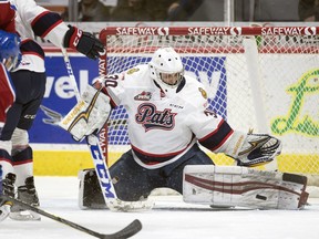 Goaltender Ryan Kubic made his debut with the Regina Pats on Wednesday, the same day on which he was acquired from the Saskatoon Blades.