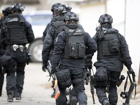 Members of the Regina Police Service SWAT team.