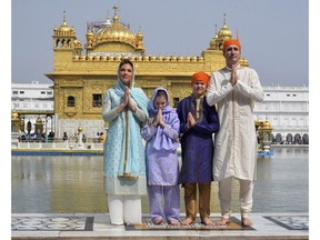 Prime Minister Justin Trudeau and family dressed for the occasion recently in India.