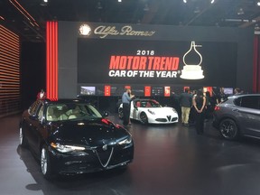 At the Alfa Romeo display at the North American International Auto Show in Detroit last month, winning the Car of the Year Award was played up.