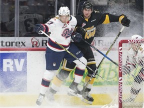 Regina Pats forward Jared Legien, shown in action earlier this season, scored a highlight-reel goal on Tuesday against the Brandon Wheat Kings.