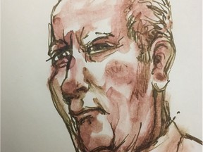 Gerald Stanley, who is 56, entered a plea of not guilty prior to the selection of a seven-woman, five-man jury in his second-degree murder trial. Stanley, accused of fatally shooting Colten Boushie, is seen in this courtroom sketch during an appearance at the Court of Queen's Bench, in Battleford, Sask., on Tuesday, January 30, 2018.