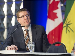 Premier Scott Moe attends the Saskatchewan Urban Municipalities Association convention.