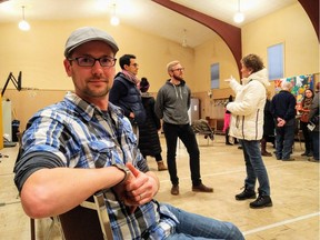 Ward 3 Coun. Andrew Stevens in the hall of St. Mary the Virgin Church, the site of the town hall he organized to discuss the 2018 budget proposal Tuesday evening.