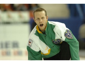 Pat Simmons is shown at the 2006 Brier in Regina, where he represented Saskatchewan as a skip.