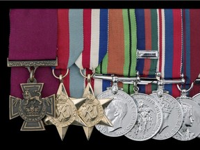 Lt.-Col. David Currie, who was awarded the Victoria Cross during the Second World War, was originally from Saskatchewan. Nine of his medals are being auctioned on Sept. 27, 2017, and are expect to earn upwards of $500,000 at auction. Photo courtesy of Dix Noonan Webb.