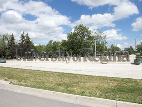 Sign at the University of Regina.