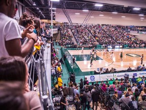 It was a packed house for Saturday's national semi-final between the University Regina Cougars and Saskatchewan Huskies at the Centre for Kinesiology, Health and Sport.