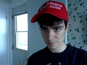 A photo from Quebec City mosque shooter Alexandre Bissonnette's Tumblr page attests to his fascination with Donald Trump. The contents of Bissonnette's computer indicate the killer obsessively read about the U.S. president and a travel ban he imposed on Muslim-majority countries two days before the Quebec City attack.