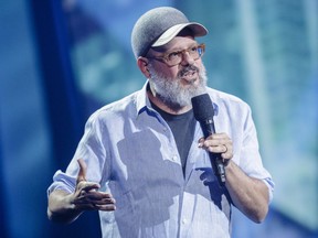 Comedian David Cross performs during the Just for Laughs  David Cross Gala at Salle Wilfrid-Pelletier in Montreal on Wednesday, July 27, 2016.