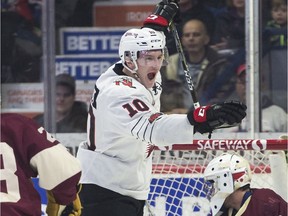 The Moose Jaw Warriors' Tanner Jeannot is celebrating a newly signed NHL contract.