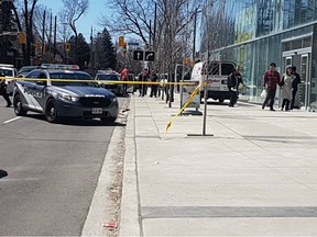 An image posted to social media of the scene at Yonge and Finch.