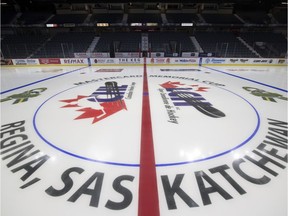 The ice surface at the Brandt Centre is ready for the upcoming Memorial Cup in Regina.