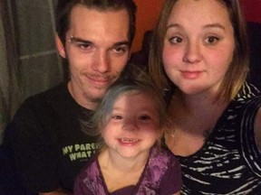 Ryan Raven, 24, and his four-year-old stepdaughter Daniyela Wiebe both died in a fire in their Carnduff home in the early hours of Thursday, May 17, 2018. Daniyela's mother, Destinee Wiebe was able to escape the fire. Supplied photo.