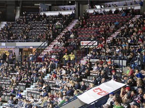 Empty seats have been part of the story at the 100th Memorial Cup.