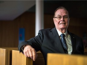 Music teacher/educator Bob Mossing sits in a pew at Lakeview United Church on McCallum Avenue.