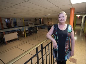 The Rainbow Youth Centre had a sewer water flood in April 2017. After several generous donations, the centre can finally run at full capacity again. Executive Director Shelly Christian stands in the newly opened gym space.