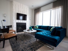 A sitting area in the STARS home lottery show home in Pilot Butte.