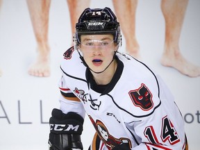 Calgary Hitmen Carson Focht, who is from Regina, is getting ready for the 2018 NHL draft.