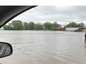 Rainfall during the June 2/3, 2018 weekend led to flooding in the small town of Lampman, southeast of Regina.