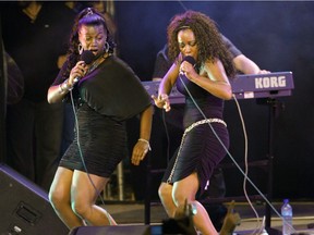 German disco legend group Boney M perform during the Palestine International Festival in the Israeli occupied West Bank city of Ramallah on July 20, 2010.