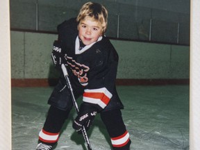 Washington Capitals' forward Chandler Stephenson, during his minor-hockey days in Saskatoon.