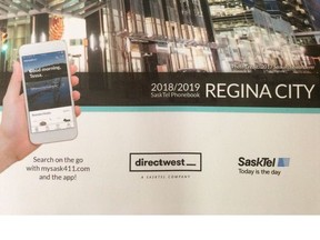 The Regina phone book for 2018/2019.
